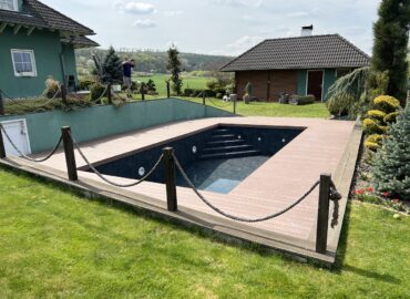 rekonstrukce terasy u bazénu