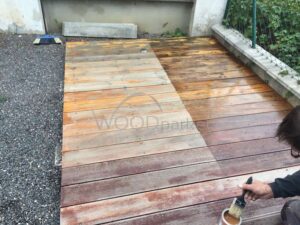 natřená dřevěná terasa 4